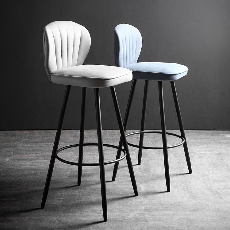 Scandinavian Style Bar Stool Square Seat Counter Stool for Kitchen Bar Clearhalo 'Bar Furniture' 'Bar Stools' 'bar_stools' 'furn' 'furn_bar_stools' 'furniture_bar_stools' 'Kitchen & Dining Furniture' 'kitchen&dining_furn' 'kitchen' 'kitchen_furn' Furniture' 4620952