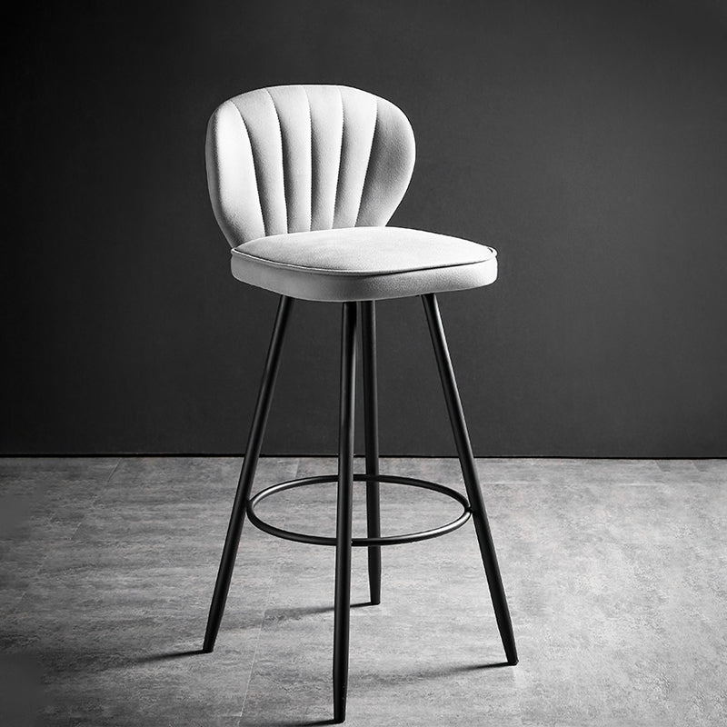 Scandinavian Style Bar Stool Square Seat Counter Stool for Kitchen Bar Grey 1 Piece Clearhalo 'Bar Furniture' 'Bar Stools' 'bar_stools' 'furn' 'furn_bar_stools' 'furniture_bar_stools' 'Kitchen & Dining Furniture' 'kitchen&dining_furn' 'kitchen' 'kitchen_furn' Furniture' 4620954