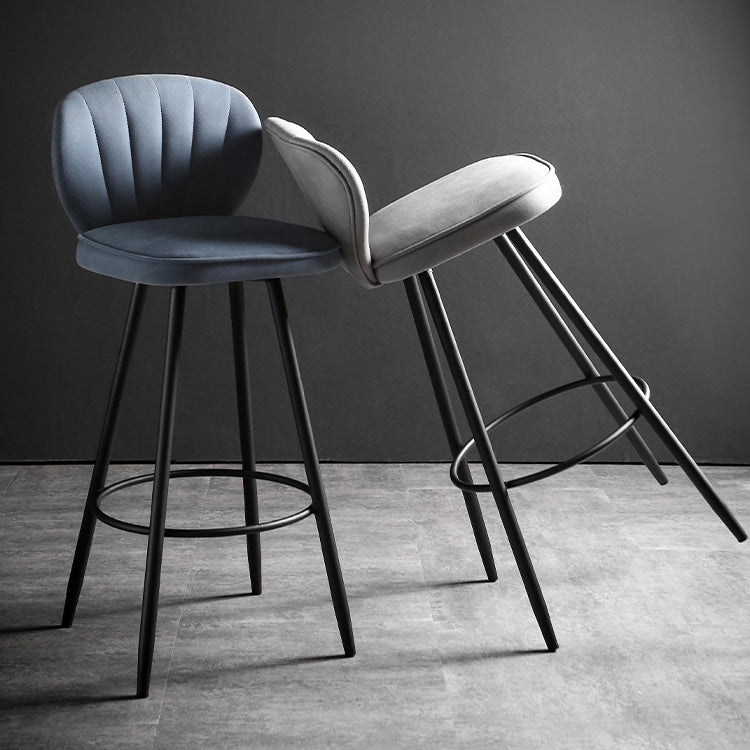 Scandinavian Style Bar Stool Square Seat Counter Stool for Kitchen Bar Clearhalo 'Bar Furniture' 'Bar Stools' 'bar_stools' 'furn' 'furn_bar_stools' 'furniture_bar_stools' 'Kitchen & Dining Furniture' 'kitchen&dining_furn' 'kitchen' 'kitchen_furn' Furniture' 4620955