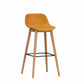 Modern Armless Backrest Counter Stool Wood Cashier Bar Stool with Plastic Seat Yellow 1 Piece Clearhalo 'Bar Furniture' 'Bar Stools' 'bar_stools' 'furn' 'furn_bar_stools' 'furniture_bar_stools' 'Kitchen & Dining Furniture' 'kitchen&dining_furn' 'kitchen' 'kitchen_furn' Furniture' 4620972