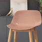 Modern Armless Backrest Counter Stool Wood Cashier Bar Stool with Plastic Seat Clearhalo 'Bar Furniture' 'Bar Stools' 'bar_stools' 'furn' 'furn_bar_stools' 'furniture_bar_stools' 'Kitchen & Dining Furniture' 'kitchen&dining_furn' 'kitchen' 'kitchen_furn' Furniture' 4620981
