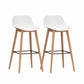 Modern Armless Backrest Counter Stool Wood Cashier Bar Stool with Plastic Seat White 2 Piece Set Clearhalo 'Bar Furniture' 'Bar Stools' 'bar_stools' 'furn' 'furn_bar_stools' 'furniture_bar_stools' 'Kitchen & Dining Furniture' 'kitchen&dining_furn' 'kitchen' 'kitchen_furn' Furniture' 4620985