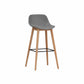 Modern Armless Backrest Counter Stool Wood Cashier Bar Stool with Plastic Seat Gray 1 Piece Clearhalo 'Bar Furniture' 'Bar Stools' 'bar_stools' 'furn' 'furn_bar_stools' 'furniture_bar_stools' 'Kitchen & Dining Furniture' 'kitchen&dining_furn' 'kitchen' 'kitchen_furn' Furniture' 4620993