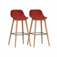 Modern Armless Backrest Counter Stool Wood Cashier Bar Stool with Plastic Seat Red 2 Piece Set Clearhalo 'Bar Furniture' 'Bar Stools' 'bar_stools' 'furn' 'furn_bar_stools' 'furniture_bar_stools' 'Kitchen & Dining Furniture' 'kitchen&dining_furn' 'kitchen' 'kitchen_furn' Furniture' 4620997