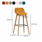 Modern Armless Backrest Counter Stool Wood Cashier Bar Stool with Plastic Seat Clearhalo 'Bar Furniture' 'Bar Stools' 'bar_stools' 'furn' 'furn_bar_stools' 'furniture_bar_stools' 'Kitchen & Dining Furniture' 'kitchen&dining_furn' 'kitchen' 'kitchen_furn' Furniture' 4621002