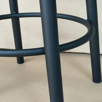 Modern Style Iron Bar Stool with Footrest Coffee Shop Casual Round Bar Stool Clearhalo 'Bar Furniture' 'Bar Stools' 'bar_stools' 'furn' 'furn_bar_stools' 'furniture_bar_stools' 'Kitchen & Dining Furniture' 'kitchen&dining_furn' 'kitchen' 'kitchen_furn' Furniture' 4621009