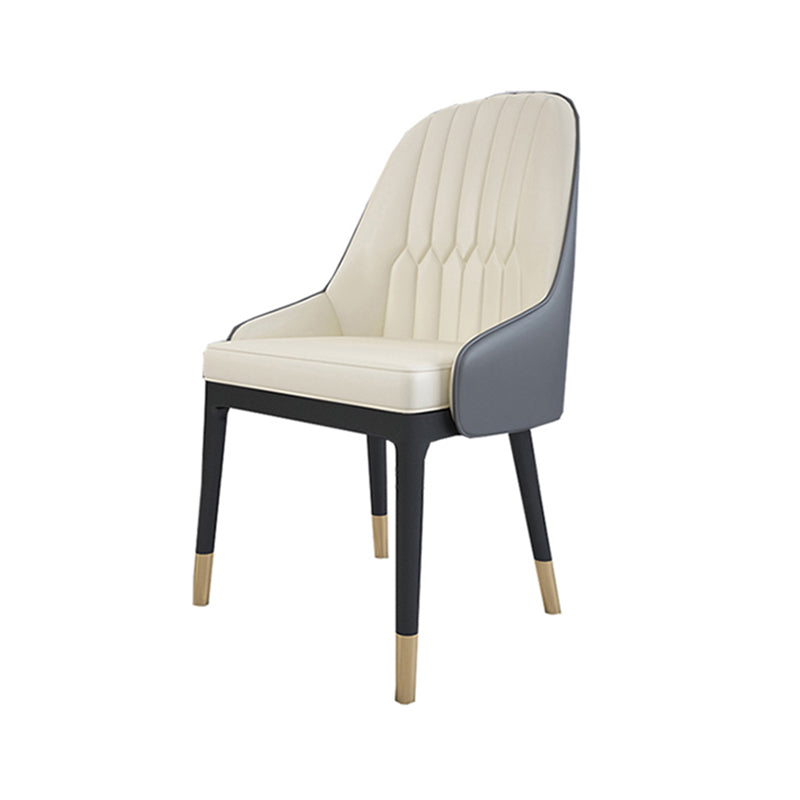 Glam Style 1/5/7 Pieces Dining Set with Stone Table Dining Furniture for Living Room 1 White Chair Clearhalo 'Dining Room Sets' 'Dining Tables & Seating' 'dining_room_set' 'furn' 'furn_dining_room_set' 'Furniture' 'furniture_dining_room_set' 'Kitchen & Dining Furniture' 'kitchen&dining_furn' 'kitchen' 4621019