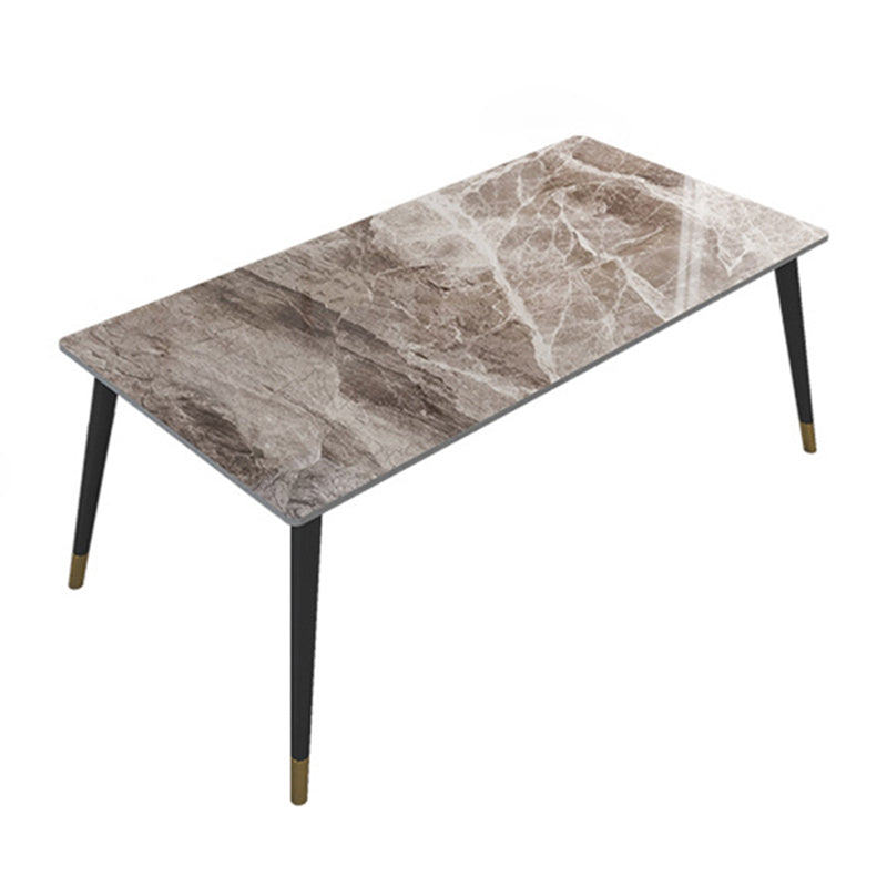 Glam Style 1/5/7 Pieces Dining Set with Stone Table Dining Furniture for Living Room Grey 71"L x 35"W Clearhalo 'Dining Room Sets' 'Dining Tables & Seating' 'dining_room_set' 'furn' 'furn_dining_room_set' 'Furniture' 'furniture_dining_room_set' 'Kitchen & Dining Furniture' 'kitchen&dining_furn' 'kitchen' 4621022