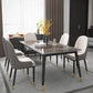 Glam Style 1/5/7 Pieces Dining Set with Stone Table Dining Furniture for Living Room Clearhalo 'Dining Room Sets' 'Dining Tables & Seating' 'dining_room_set' 'furn' 'furn_dining_room_set' 'Furniture' 'furniture_dining_room_set' 'Kitchen & Dining Furniture' 'kitchen&dining_furn' 'kitchen' 4621027