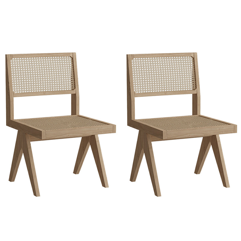 Modern 1/2/6/7 Pieces Dining Set Solid Wood Dining Table with Wooden Chairs 2 Wood Chairs Clearhalo 'Dining Room Sets' 'Dining Tables & Seating' 'dining_room_set' 'furn' 'furn_dining_room_set' 'Furniture' 'furniture_dining_room_set' 'Kitchen & Dining Furniture' 'kitchen&dining_furn' 'kitchen' 4621038