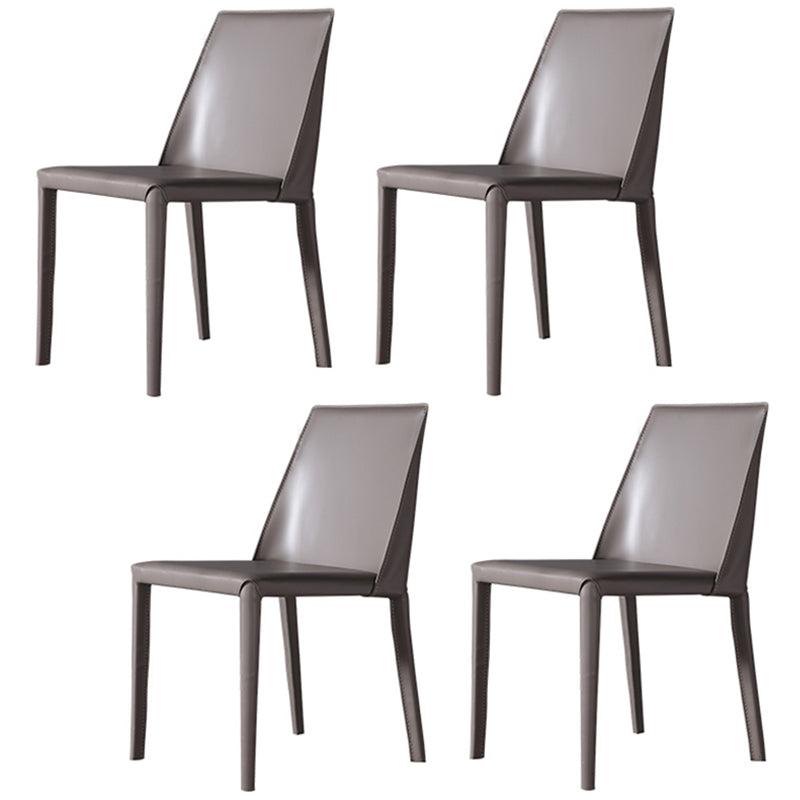 Nordic 1/4/5/6/7 Pieces Dining Set Sintered Stone Dining Table with Leather Chairs 4 Grey Chairs Clearhalo 'Dining Room Sets' 'Dining Tables & Seating' 'dining_room_set' 'furn' 'furn_dining_room_set' 'Furniture' 'furniture_dining_room_set' 'Kitchen & Dining Furniture' 'kitchen&dining_furn' 'kitchen' 4621069