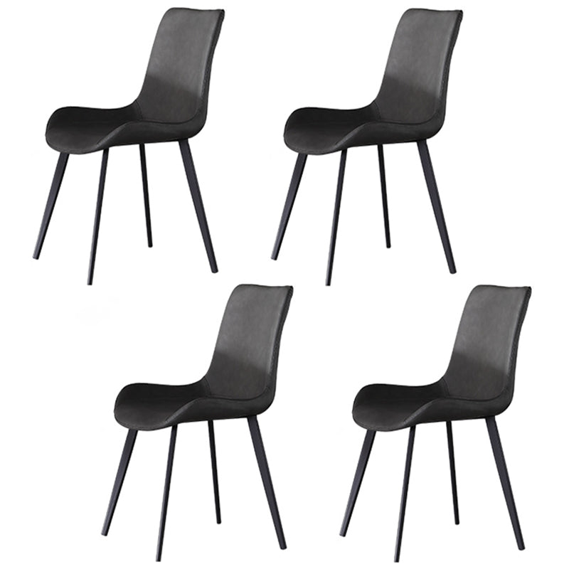 Nordic 1/4/5/6/7 Pieces Dining Set Sintered Stone Dining Table with Leather Chairs 4 Black Chairs Clearhalo 'Dining Room Sets' 'Dining Tables & Seating' 'dining_room_set' 'furn' 'furn_dining_room_set' 'Furniture' 'furniture_dining_room_set' 'Kitchen & Dining Furniture' 'kitchen&dining_furn' 'kitchen' 4621071