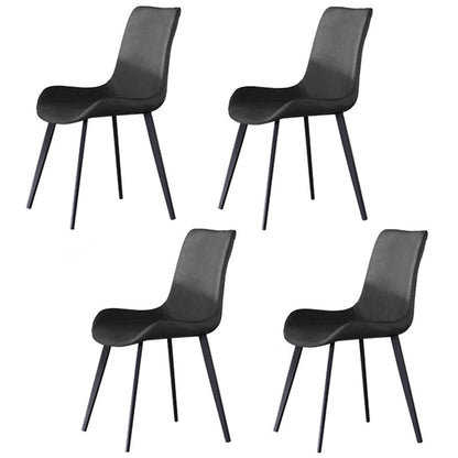 Nordic 1/4/5/6/7 Pieces Dining Set Sintered Stone Dining Table with Leather Chairs 4 Black Chairs Clearhalo 'Dining Room Sets' 'Dining Tables & Seating' 'dining_room_set' 'furn' 'furn_dining_room_set' 'Furniture' 'furniture_dining_room_set' 'Kitchen & Dining Furniture' 'kitchen&dining_furn' 'kitchen' 4621071