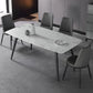 Modern 1/4/5/7 Pieces Dining Set Sintered Stone Top Dining Table with Leather Chairs Clearhalo 'Dining Room Sets' 'Dining Tables & Seating' 'dining_room_set' 'furn' 'furn_dining_room_set' 'Furniture' 'furniture_dining_room_set' 'Kitchen & Dining Furniture' 'kitchen&dining_furn' 'kitchen' 4621092