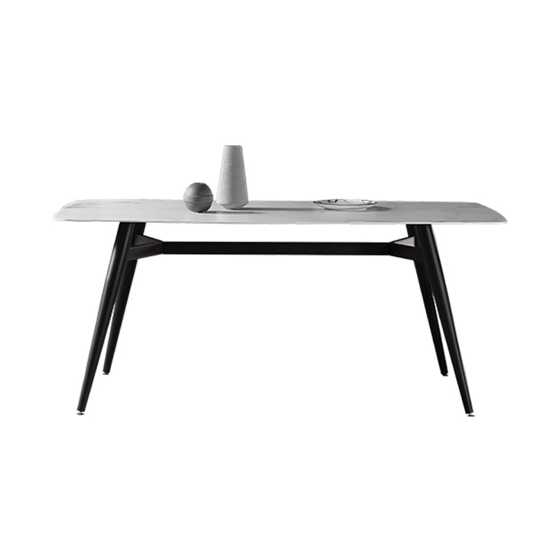 Modern 1/4/5/7 Pieces Dining Set Sintered Stone Top Dining Table with Leather Chairs Clearhalo 'Dining Room Sets' 'Dining Tables & Seating' 'dining_room_set' 'furn' 'furn_dining_room_set' 'Furniture' 'furniture_dining_room_set' 'Kitchen & Dining Furniture' 'kitchen&dining_furn' 'kitchen' 4621099