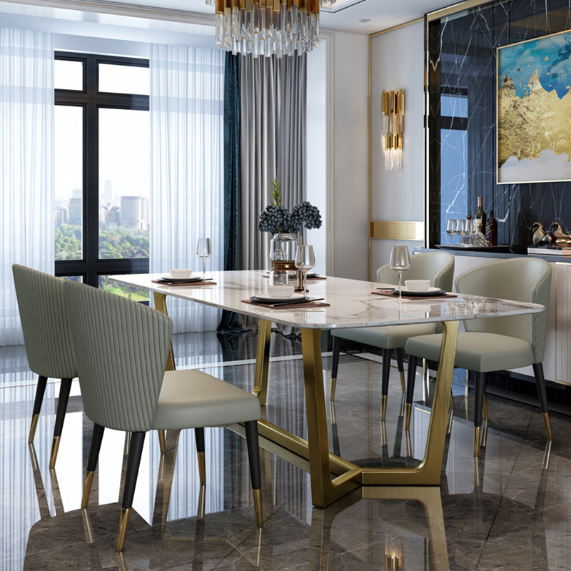 Scandinavian 1/4/5/7 Pcs Dining Chairs Set Sintered Stone Dining Table Set Clearhalo 'Dining Room Sets' 'Dining Tables & Seating' 'dining_room_set' 'furn' 'furn_dining_room_set' 'Furniture' 'furniture_dining_room_set' 'Kitchen & Dining Furniture' 'kitchen&dining_furn' 'kitchen' 4621142