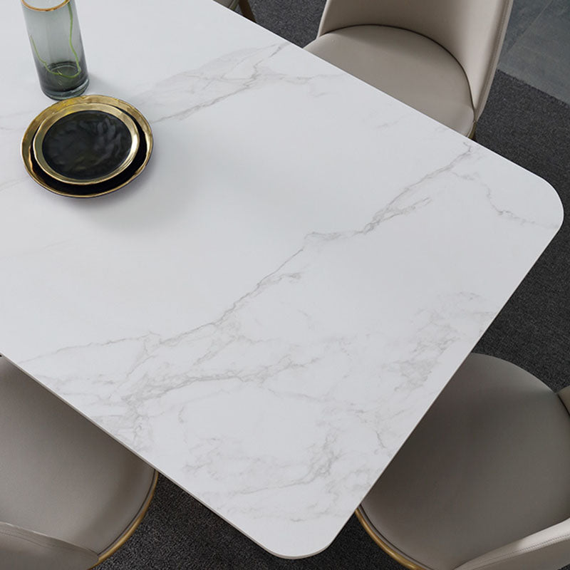 1/5/6/7 Pcs Dining Chairs Set Rectangular Dining Room Table Set with Double Pedestal Base Clearhalo 'Dining Room Sets' 'Dining Tables & Seating' 'dining_room_set' 'furn' 'furn_dining_room_set' 'Furniture' 'furniture_dining_room_set' 'Kitchen & Dining Furniture' 'kitchen&dining_furn' 'kitchen' 4621174