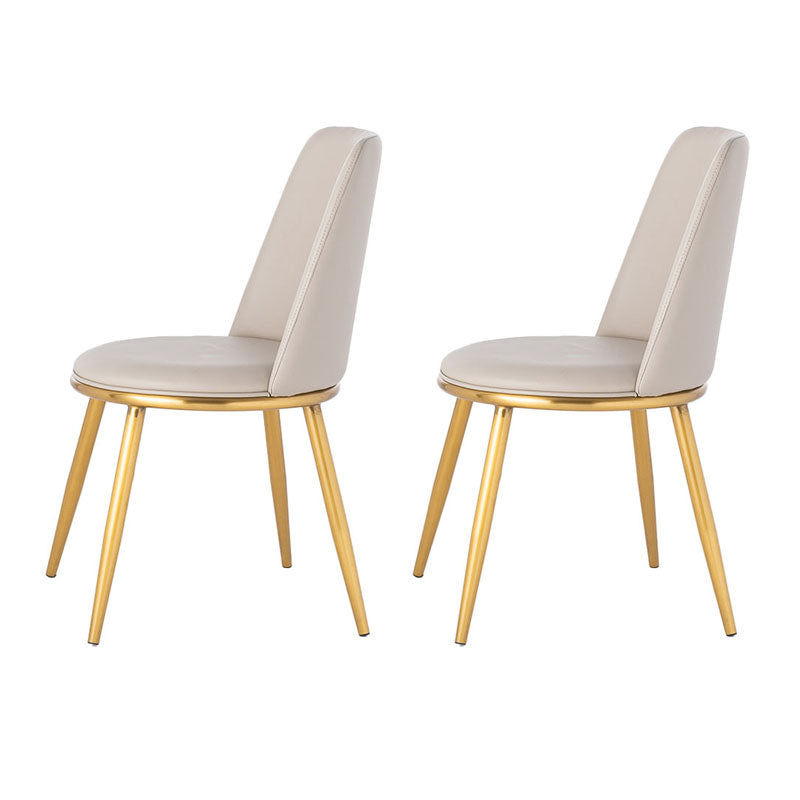 1/2/4/5/7 Pcs Dining Chairs Set Round Sintered Stone Top Dining Room Set 2 White Chairs Clearhalo 'Dining Room Sets' 'Dining Tables & Seating' 'dining_room_set' 'furn' 'furn_dining_room_set' 'Furniture' 'furniture_dining_room_set' 'Kitchen & Dining Furniture' 'kitchen&dining_furn' 'kitchen' 4621181