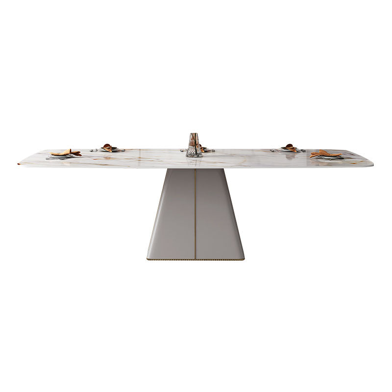 1/4/6/9 Pcs Dining Chairs Set White Rectangular Dining Set with Leather Chairs White 70.9"L x 35.4"W Clearhalo 'Dining Room Sets' 'Dining Tables & Seating' 'dining_room_set' 'furn' 'furn_dining_room_set' 'Furniture' 'furniture_dining_room_set' 'Kitchen & Dining Furniture' 'kitchen&dining_furn' 'kitchen' 4621198