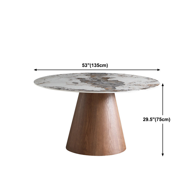 Modern 1/4/5/7 Pieces Dining Sintered Stone Dining Table Set for Kitchen with Wood Legs Clearhalo 'Dining Room Sets' 'Dining Tables & Seating' 'dining_room_set' 'furn' 'furn_dining_room_set' 'Furniture' 'furniture_dining_room_set' 'Kitchen & Dining Furniture' 'kitchen&dining_furn' 'kitchen' 4621266