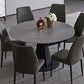 Modern 1/4/5/7 Pieces Dining Sintered Stone Dining Table Set for Kitchen 7 Pieces: Table, 6 Grey Chairs Clearhalo 'Dining Room Sets' 'Dining Tables & Seating' 'dining_room_set' 'furn' 'furn_dining_room_set' 'Furniture' 'furniture_dining_room_set' 'Kitchen & Dining Furniture' 'kitchen&dining_furn' 'kitchen' 4621275