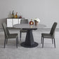 Modern 1/4/5/7 Pieces Dining Sintered Stone Dining Table Set for Kitchen 4 Pieces: Table, 3 Grey Chairs Clearhalo 'Dining Room Sets' 'Dining Tables & Seating' 'dining_room_set' 'furn' 'furn_dining_room_set' 'Furniture' 'furniture_dining_room_set' 'Kitchen & Dining Furniture' 'kitchen&dining_furn' 'kitchen' 4621276