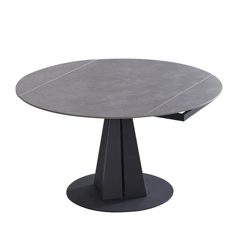 Modern 1/4/5/7 Pieces Dining Sintered Stone Dining Table Set for Kitchen Grey 51"L x 51"W Clearhalo 'Dining Room Sets' 'Dining Tables & Seating' 'dining_room_set' 'furn' 'furn_dining_room_set' 'Furniture' 'furniture_dining_room_set' 'Kitchen & Dining Furniture' 'kitchen&dining_furn' 'kitchen' 4621277