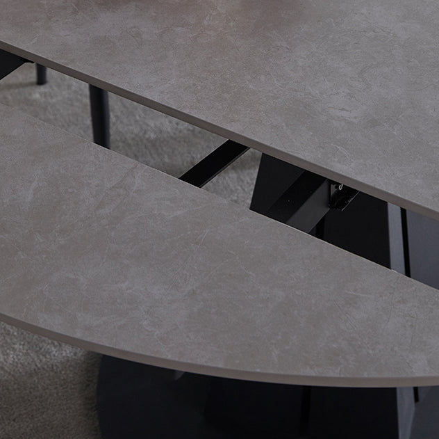 Modern 1/4/5/7 Pieces Dining Sintered Stone Dining Table Set for Kitchen Clearhalo 'Dining Room Sets' 'Dining Tables & Seating' 'dining_room_set' 'furn' 'furn_dining_room_set' 'Furniture' 'furniture_dining_room_set' 'Kitchen & Dining Furniture' 'kitchen&dining_furn' 'kitchen' 4621278