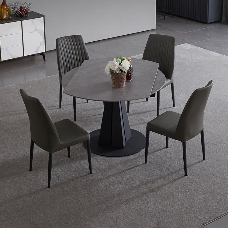 Modern 1/4/5/7 Pieces Dining Sintered Stone Dining Table Set for Kitchen Clearhalo 'Dining Room Sets' 'Dining Tables & Seating' 'dining_room_set' 'furn' 'furn_dining_room_set' 'Furniture' 'furniture_dining_room_set' 'Kitchen & Dining Furniture' 'kitchen&dining_furn' 'kitchen' 4621283