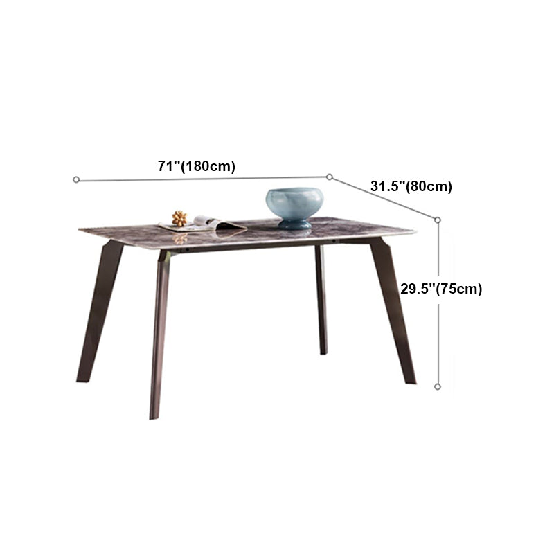 Contemporary 1/4/5 Pieces Dining Set Sintered Stone Dining Room Set Clearhalo 'Dining Room Sets' 'Dining Tables & Seating' 'dining_room_set' 'furn' 'furn_dining_room_set' 'Furniture' 'furniture_dining_room_set' 'Kitchen & Dining Furniture' 'kitchen&dining_furn' 'kitchen' 4621368