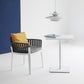 Square Pedestal Dinner Table Industrial Style MDF Dining Table for Indoor White 31.5"L x 31.5"W x 29.5"H Without Chairs Clearhalo ' dining_table' 'Dining Tables & Seating' 'Dining Tables' 'furn' 'furn_dining_table' 'Furniture' 'furniture_dining_table' 'Kitchen & Dining Furniture' 'kitchen&dining_furn' 'kitchen' 'kitchen_dining_table' 4621373