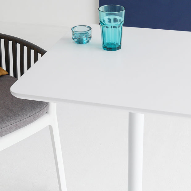 Square Pedestal Dinner Table Industrial Style MDF Dining Table for Indoor Clearhalo ' dining_table' 'Dining Tables & Seating' 'Dining Tables' 'furn' 'furn_dining_table' 'Furniture' 'furniture_dining_table' 'Kitchen & Dining Furniture' 'kitchen&dining_furn' 'kitchen' 'kitchen_dining_table' 4621380