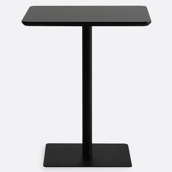 Square Pedestal Dinner Table Industrial Style MDF Dining Table for Indoor Black Without Chairs Clearhalo ' dining_table' 'Dining Tables & Seating' 'Dining Tables' 'furn' 'furn_dining_table' 'Furniture' 'furniture_dining_table' 'Kitchen & Dining Furniture' 'kitchen&dining_furn' 'kitchen' 'kitchen_dining_table' 4621381