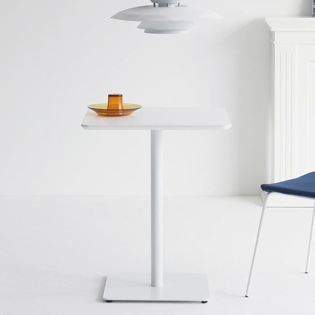 Square Pedestal Dinner Table Industrial Style MDF Dining Table for Indoor Clearhalo ' dining_table' 'Dining Tables & Seating' 'Dining Tables' 'furn' 'furn_dining_table' 'Furniture' 'furniture_dining_table' 'Kitchen & Dining Furniture' 'kitchen&dining_furn' 'kitchen' 'kitchen_dining_table' 4621383