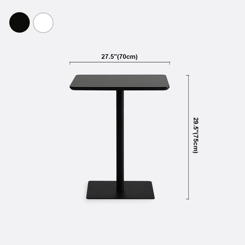 Square Pedestal Dinner Table Industrial Style MDF Dining Table for Indoor Clearhalo ' dining_table' 'Dining Tables & Seating' 'Dining Tables' 'furn' 'furn_dining_table' 'Furniture' 'furniture_dining_table' 'Kitchen & Dining Furniture' 'kitchen&dining_furn' 'kitchen' 'kitchen_dining_table' 4621387