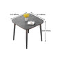 Metal Industrial Dinette Table Sintered Stone Top Table with 4 Legs Clearhalo ' dining_table' 'Dining Tables & Seating' 'Dining Tables' 'furn' 'furn_dining_table' 'Furniture' 'furniture_dining_table' 'Kitchen & Dining Furniture' 'kitchen&dining_furn' 'kitchen' 'kitchen_dining_table' 4621430