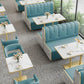 Industrial White Table for Restaurant Dining Table with Metal Base in Gold Clearhalo ' dining_table' 'Dining Tables & Seating' 'Dining Tables' 'furn' 'furn_dining_table' 'Furniture' 'furniture_dining_table' 'Kitchen & Dining Furniture' 'kitchen&dining_furn' 'kitchen' 'kitchen_dining_table' 4621435