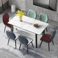 Contemporary Style Furniture Rectangle 4-foot Dining Site Table for Home White 51.2"L x 31.5"W x 29.5"H Without Chairs Clearhalo ' dining_table' 'Dining Tables & Seating' 'Dining Tables' 'furn' 'furn_dining_table' 'Furniture' 'furniture_dining_table' 'Kitchen & Dining Furniture' 'kitchen&dining_furn' 'kitchen' 'kitchen_dining_table' 4621458