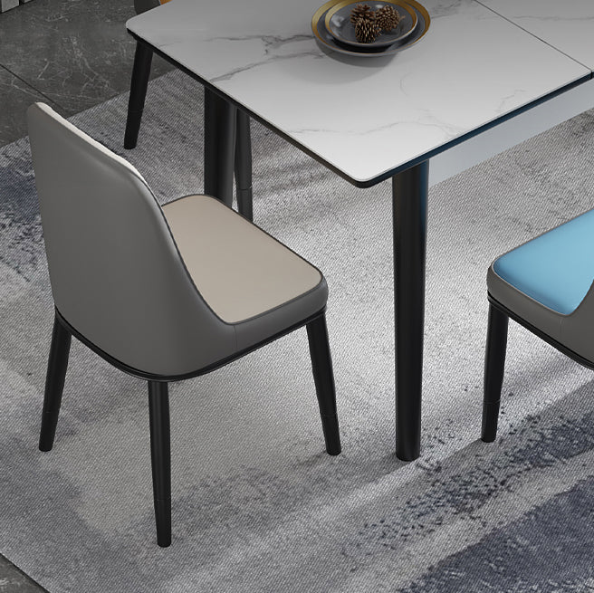 Contemporary Style Furniture Rectangle 4-foot Dining Site Table for Home Clearhalo ' dining_table' 'Dining Tables & Seating' 'Dining Tables' 'furn' 'furn_dining_table' 'Furniture' 'furniture_dining_table' 'Kitchen & Dining Furniture' 'kitchen&dining_furn' 'kitchen' 'kitchen_dining_table' 4621466