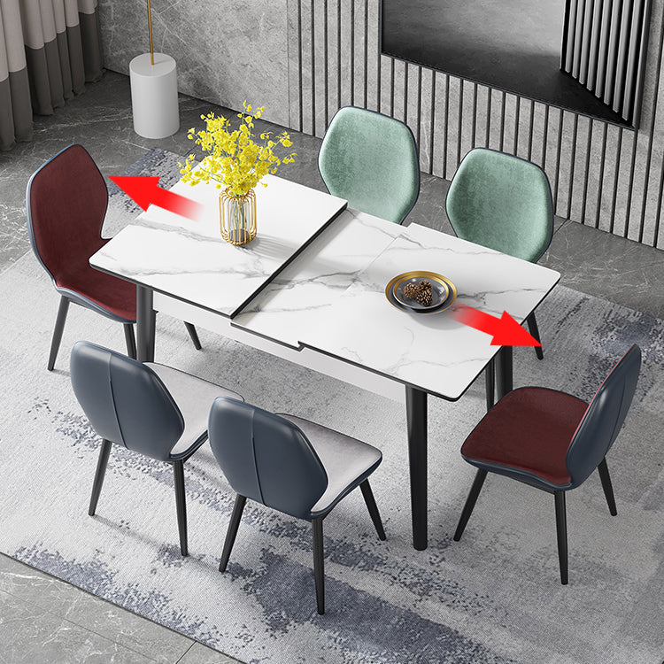 Contemporary Style Furniture Rectangle 4-foot Dining Site Table for Home Clearhalo ' dining_table' 'Dining Tables & Seating' 'Dining Tables' 'furn' 'furn_dining_table' 'Furniture' 'furniture_dining_table' 'Kitchen & Dining Furniture' 'kitchen&dining_furn' 'kitchen' 'kitchen_dining_table' 4621468