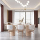 Pinewood Solid Wood Dining Table Modern Wood Color Double Pedestal Table for Dining Room 63"L x 27.6"W x 29.5"H Without Chairs Clearhalo ' dining_table' 'Dining Tables & Seating' 'Dining Tables' 'furn' 'furn_dining_table' 'Furniture' 'furniture_dining_table' 'Kitchen & Dining Furniture' 'kitchen&dining_furn' 'kitchen' 'kitchen_dining_table' 4621476