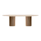 Pinewood Solid Wood Dining Table Modern Wood Color Double Pedestal Table for Dining Room Without Chairs Clearhalo ' dining_table' 'Dining Tables & Seating' 'Dining Tables' 'furn' 'furn_dining_table' 'Furniture' 'furniture_dining_table' 'Kitchen & Dining Furniture' 'kitchen&dining_furn' 'kitchen' 'kitchen_dining_table' 4621480