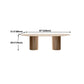 Pinewood Solid Wood Dining Table Modern Wood Color Double Pedestal Table for Dining Room Clearhalo ' dining_table' 'Dining Tables & Seating' 'Dining Tables' 'furn' 'furn_dining_table' 'Furniture' 'furniture_dining_table' 'Kitchen & Dining Furniture' 'kitchen&dining_furn' 'kitchen' 'kitchen_dining_table' 4621486