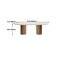 Pinewood Solid Wood Dining Table Modern Wood Color Double Pedestal Table for Dining Room Clearhalo ' dining_table' 'Dining Tables & Seating' 'Dining Tables' 'furn' 'furn_dining_table' 'Furniture' 'furniture_dining_table' 'Kitchen & Dining Furniture' 'kitchen&dining_furn' 'kitchen' 'kitchen_dining_table' 4621487