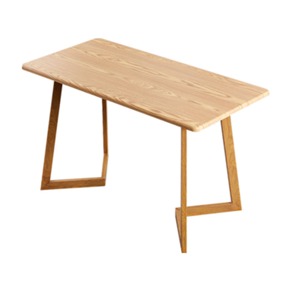 Industrial Kitchen Wood Table for Restaurant Dining Table with Wooden Base Clearhalo ' dining_table' 'Dining Tables & Seating' 'Dining Tables' 'furn' 'furn_dining_table' 'Furniture' 'furniture_dining_table' 'Kitchen & Dining Furniture' 'kitchen&dining_furn' 'kitchen' 'kitchen_dining_table' 4621500