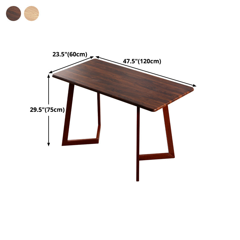 Industrial Kitchen Wood Table for Restaurant Dining Table with Wooden Base Clearhalo ' dining_table' 'Dining Tables & Seating' 'Dining Tables' 'furn' 'furn_dining_table' 'Furniture' 'furniture_dining_table' 'Kitchen & Dining Furniture' 'kitchen&dining_furn' 'kitchen' 'kitchen_dining_table' 4621507