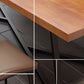 Metal Industrial Rectangle Dining Table Pine Wood Top Table for Kitchen Clearhalo ' dining_table' 'Dining Tables & Seating' 'Dining Tables' 'furn' 'furn_dining_table' 'Furniture' 'furniture_dining_table' 'Kitchen & Dining Furniture' 'kitchen&dining_furn' 'kitchen' 'kitchen_dining_table' 4621516