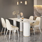 Metal Traditional Luxury Free Form Indoor Table Sintered Stone Table with 3 Legs White 63"L x 31.5"W x 29.5"H Without Chairs Clearhalo ' dining_table' 'Dining Tables & Seating' 'Dining Tables' 'furn' 'furn_dining_table' 'Furniture' 'furniture_dining_table' 'Kitchen & Dining Furniture' 'kitchen&dining_furn' 'kitchen' 'kitchen_dining_table' 4621577
