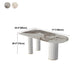 Metal Traditional Luxury Free Form Indoor Table Sintered Stone Table with 3 Legs Clearhalo ' dining_table' 'Dining Tables & Seating' 'Dining Tables' 'furn' 'furn_dining_table' 'Furniture' 'furniture_dining_table' 'Kitchen & Dining Furniture' 'kitchen&dining_furn' 'kitchen' 'kitchen_dining_table' 4621585