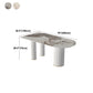 Metal Traditional Luxury Free Form Indoor Table Sintered Stone Table with 3 Legs Clearhalo ' dining_table' 'Dining Tables & Seating' 'Dining Tables' 'furn' 'furn_dining_table' 'Furniture' 'furniture_dining_table' 'Kitchen & Dining Furniture' 'kitchen&dining_furn' 'kitchen' 'kitchen_dining_table' 4621586